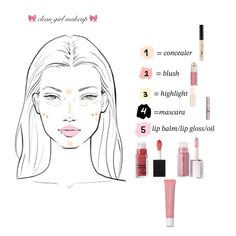 #makeup #girls #clean #youaregorg #sopretty What Order To Put On Makeup, Makeup For Triangle Face, Affordable Clean Girl Makeup, Preppy Make Up Looks, Makeup Looks Routine, Makeup To Look Prettier, Make Up For 10 Yrs Old, Light Make Up Tutorial For Beginners, Makeup For 12-13 Year Tutorial