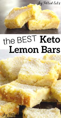 the best keto lemon bars recipe is easy to make and tastes just as good as they look