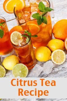 citrus tea recipe with oranges and lemons