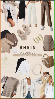 Some of my favorite fall/winter staples from Shein! Shein Winter Outfits Ideas, Winter Outfits Shein Women, Shein Outfits Winter 2024, Shein Outfits Fall 2024, Shein 2024 Outfits, Shein Capsule Wardrobe, Shein Fall Outfits 2024, Best Of Shein, Shien Fall Outfits