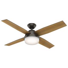 a ceiling fan with a light on it