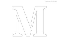 the letter m is shown in black and white