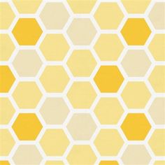 a yellow and white hexagonal pattern