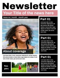 News Letter Template Free, News Letter Design Newsletter Templates, News Letter Design, Newsletter Sample, News Letters, School Newsletter Template