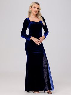 Dark_Navy Dresses With Split, Bridesmaid Dresses Dusty Sage, Velvet Bridesmaid, Dress Satin Bridesmaid, Bridesmaid Dresses Satin, Long Sleeve Bridesmaid Dress, Floral Bridesmaid Dresses, Velvet Bridesmaid Dresses, Sequin Bridesmaid