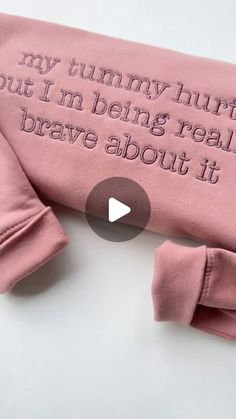 Unique Personalised Gifts on Instagram: "Feeling brave and cosy in the softest embroidered sweatshirt 🌸💕 Perfect for those tricky tummy days (or just because it’s adorable)! Handmade with love here in the UK by a busy mum of two boys 💪💖. Every stitch is crafted with care, because even the little things deserve to be celebrated. ✨ Tap to shop or share this with someone who could use a little bravery boost! 💕

#EmbroideryArt #HandmadeUK #SmallBusinessUK #CustomEmbroidery #MumLife #BraveAndCosy #SweatshirtStyle #MadeInBritain #SupportSmallBusiness #HoopArtLove"