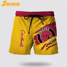 Arizona Cardinals Mens Nfl Beach Board Shorts For Hot Fans : Show Your Team Spirit in Style! These vibrant shorts feature your favorite NFL team’s colors and logo, combining fashion and fandom. Made with lightweight, quick-drying fabric, they offer comfort for sunny beach days. The elastic waistband ensures a customizable fit, while the design allows [...] Casual Athletic Shorts With Team Logo For Sports Events, Team-colored Short Bottoms For Summer, Team-colored Summer Shorts, Team-colored Bottoms For Summer Sports Events, Team-colored Bottoms For Summer Sports, Casual Shorts With Team Logo, Team Spirit Athletic Shorts For Summer, Casual Sports Shorts With Team Logo, Summer Team Spirit Athletic Shorts