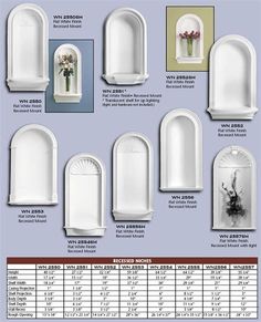 the size and measurements of an arched window with flowers in vases on each side