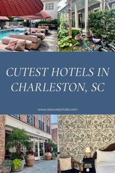 Looking for the cutest hotels in Charleston, SC? You've come to the right place. As a local, I'm an expert on all things Charleston and have been to every hotel in the city. Read on for my top places to stay in Charleston that are oozing with charm! Hotels In Charleston Sc, Charleston Sc Hotels, Charleston Hotels, Charleston South Carolina, Boutique Hotels, Low Country, Romantic Getaways, Charleston Sc