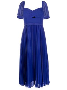 blue sweetheart neck short sleeves square open back Self Portrait Clothing, Sweetheart Neck Dress, Sweetheart Neck Dresses, Embroidered Tulle Dress, Lace Panel Dress, Tulle Midi Dress, Embellished Midi Dress, Self Portrait Dress, Pleated Midi Dress