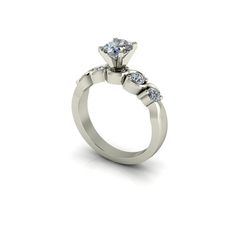 Forever One Moissanite Five-Stone Single by MotifGemsandDiamonds Halo Engagement Rings, Channel Set, Keep It Cleaner, Halo, Engagement Rings, Etsy Shop