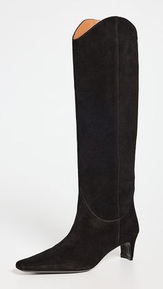 STAUD Western Wally Boots | Shopbop Suede Boots With Rubber Sole, Medium Width, Suede Boots With Rubber Sole In Medium Width, Heeled Suede Boots With Closed Toe And Suede Lining, Suede Knee-high Heeled Boots With Leather Sole, Classic Suede Closed-toe Boots, Classic Suede Closed Toe Boots, Suede Boots With Rubber Sole And Pointed Toe, Suede Closed-toe Boots For Work, Suede Closed Toe Boots For Work