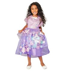 Become the official flower girl of your masquerade celebration with this lovely Isabel dress inspired by Disney's Encanto. Ruffled tiers and floral decoration will have them talking about Isabela (if not Bruno). Isabela Madrigal Costume, Encanto Costumes, Encanto Dress, Isabela Madrigal, Disney Costume, Disney Halloween Costumes, Costume For Kids, Disney Costumes, Disney Dresses