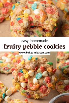 an easy homemade fruity pebble cookies recipe