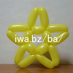 an inflatable star shaped object sitting on top of a table