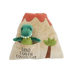 Dino Island Fairy Tooth Fairy Pillow Set, Shop Sweet Lulu Dino Island, Dino Toys, Dinosaur Plush Toy, Volcanic Island, Tooth Pillow, Lost Tooth, The Tooth Fairy, Dinosaur Plush, Tooth Fairy Pillow