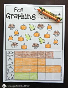 a fall graphing activity for kids