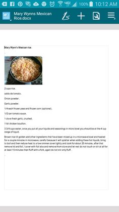 the recipe is being displayed on the web page for people to use it as an app