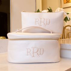 Monogrammed Makeup Bags, Travel Cases, Cosmetic Bag Set, Personalized Makeup Bags, Small Makeup Bag, Small Cosmetic Bags, Small Makeup, Train Case