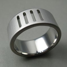 Ring Titanium Ring, Mens Rings, Etsy Wedding Rings, Titanium Rings, Men Diamond Ring, Men's Rings, Lathe, Men's Jewelry