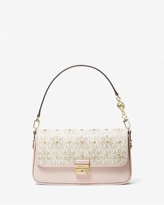 ⚛️100% Authentic Guarantee ⚛️ 👜Michael Kors - Bradshaw Small Embellished Logo and Leather Convertible Shoulder Bag 🍒Color is Vanilla/Soft Pink 🎁Condition is New with Tags 🌷Size: 10.75”W X 5.88”H X 2.75”D 🏆Gold-tone hardware * Push Lock Closure * 7" Handle Drop * 1 Exterior Slip Pocket * Interior details: center slip pocket, center card slot * Dust Bag Included * 1.4 lbs * Leather * Imported 🏆🏆🏆🏆🏆High Quality 👍👍👍👍👍 Ted Baker Purse, Pink Michael Kors Bag, Hand Bags For Women, Dream Bags, Mk Purse, Bags Michael Kors, Beige Bag, Michael Kors Shoulder Bag, Girl Fits