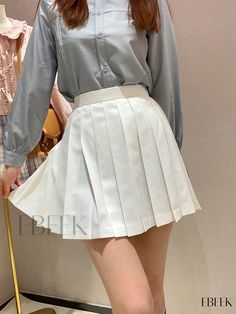 Ebeek - High-Quality Kawaii Uniform Skirt with Pleated Design Ideal for Fashionable Womens Spring and Summer Wardrobe Kawaii Uniform, Uniform Skirt, Fall Care, Cute Fabric, Autumn Summer, Summer Fall, Summer Wardrobe, Types Of Printing, Cute Outfits