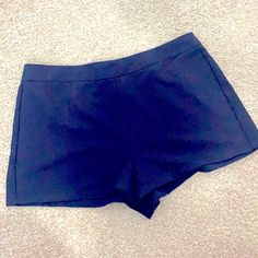 Nwt. Silver Zipper Detail. Fit More Like A Medium. Bundle With My Other Forever 21 Shorts. Sailor Shorts, Blue And White Shorts, Studded Shorts, Gold Shorts, Black And White Shorts, Brown Shorts, High Waisted Jean Shorts, High Rise Denim Shorts, Silver Zipper