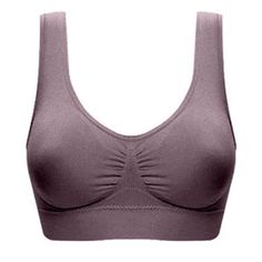 Pntutb Sales Promotion!Plus Size Womens Bras Padded Seamless Sleepwear Yoga Bra Wireless Underwear PRODUCT FEATURES: Skin Friendly Fabric: Made of cotton fabric combine with Nylon, very soft, smooth, low-friction performance, elastic, sweat-absorbent, breathable and comfortable, provides maximum comfort and protection during every pose and movement. Versatile Shorts: The athletic shorts/Pants can pair with casual wear, sportswear, vests, T-shirts and shirts; Perfect for running, yoga, workout, h Sports Vest, Plus Size Bra, Yoga Bra, Pink Sports Bra, Womens Bras, Sport Bra, T Shirt Bra, Padded Bras, Casual Sweaters