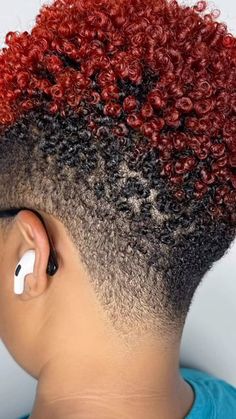 Twa Styles 4c Hair, Twa Hair Color, Natural Tapered Cut, Natural Hair Mohawk, Tapered Natural Hair Cut, Coiling Natural Hair, Short Hair Styles African American