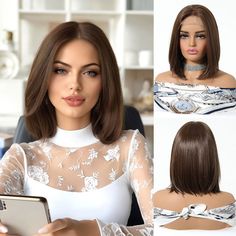 13*6 lace part just like natural hair grow out Natural Bob, Affordable Wigs, Detangler Spray, Wig Caps, Alternative Hair, Synthetic Wig, Grow Out, Bad Hair, Wig Cap