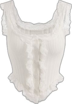 Chic White Lace Patchwork Tank Top, Chic White Tank Top With Lace Patchwork, White Sleeveless Scalloped Lace Top, White Sleeveless Lace Top With Scalloped Lace, White Sleeveless Lace Top With Scalloped Edges, White Feminine Tank Top With Lace Trim, White Sleeveless Top With Scalloped Lace, Elegant White Lace Patchwork Tank Top, White Sleeveless Lace Patchwork Top