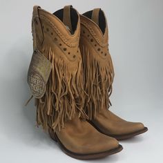 Brand New, With Tags Still Attached Liberty Black Fringe Boots In The Color Lote. Size 9. Comes In Original Box. Leather Boots With Fringe And Round Toe, Leather Fringe Boots With Closed Toe, Leather Pointed Toe Boots With Fringe, Leather Fringe Boots For Rodeo, Black Fringe Boots, Fall Footwear, Harness Boots, Country Concert, Fringe Boots