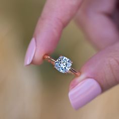 Wedding Rings Modern, Gold Cushion Cut Engagement Ring, Cushion Engagement Rings, Cushion Cut Solitaire Engagement Ring, Cushion Cut Wedding Rings, Cushion Cut Solitaire, Affordable Rings, Inexpensive Jewelry, Cushion Cut Engagement