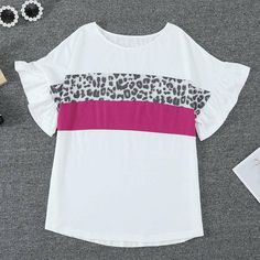 Summer Women Tshirts Vintage Splicing Tshirt Plus Size 2xl Aesthetic Clothes Tops for Fashion Women's Sundress Clothing Pink Patchwork T-shirt For Summer, Trendy White Patchwork Tops, Multicolor Cotton Tops With Splicing, White Spliced T-shirt For Spring, Pink Patchwork Short Sleeve T-shirt, Pink Short Sleeve Tops With Contrast Color, Pink Short Sleeve Top With Contrast Color, Multicolor Short Sleeve T-shirt With Splicing, Multicolor Spliced Short Sleeve T-shirt