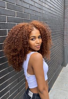 Highlights Curly Hair, Honey Brown Hair, Pelo Afro, Dyed Natural Hair, Black Curly Hair