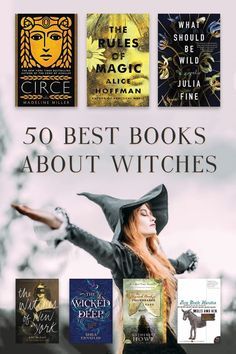 the book cover for 50 best books about witches