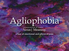 the cover of agilophobia, featuring an abstract background with purple and blue colors