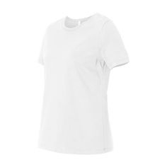 Introducing the Bella + Canvas B6400, a versatile and comfortable blank t-shirt that is perfect for customization. Made with high-quality materials, this shirt is designed to provide a comfortable fit that lasts all day long. With its classic style and durable construction, the Bella + Canvas B6400 is a great choice for anyone looking for a reliable blank t-shirt.This shirt features a range of great features, including a ribbed crewneck, short sleeves, and a comfortable fit. The fabric is made f Small Lady, Blank T Shirts, Jersey Shorts, Custom Tshirts, Bella Canvas, Short Sleeve Tee, Blouses For Women, Comfort Fit, Color White