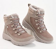 Weather the winter in a boot designed with your utmost comfort in mind. The lace-up style sets a soft pace for the season with a suede design, faux-fur lining and accents, and plenty of cushioning. From Martha Stewart x Skechers. Womens Winter Boots Snow, Winter Boots Women Snow, Winter Boots Snow, Winter Fit, On Air, Winter Snow Boots, Red Bottoms, Suede Lace, Winter Boots Women