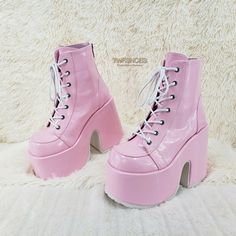 All Boots | Totally Wicked Footwear Goth Platforms, Demonia Shoes, Rainbow Metal, Pink Platforms, Kawaii Shoes, Pink Boots, Dream Dresses, Platform Ankle Boots, Pink Shoes