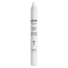 White Pencil Makeup, Makeup Png, Nyx Jumbo Eye Pencil, Jumbo Eye Pencil, Desired Reality, Perfect Eyeliner, White Eyeliner, Art Makeup, Fancy Makeup