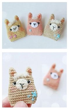 crocheted alpaca cell phone cases are shown