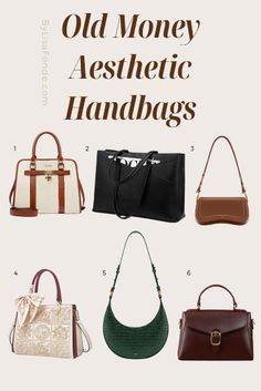 Old Money Bags Aesthetic, Minimalist Old Money Aesthetic, Old Money Shoulder Bags, Old Money Aesthetic Purses, Old Money Style Handbags, Old Money Aesthetic Handbag, Old Money Handbags Women, Old Money Aesthetic Bags, Old Money Bag Aesthetic