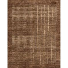 a brown rug with lines on it