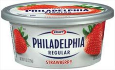 philadelphia regular strawberry yogurt