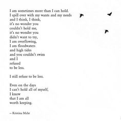 a poem written in black and white with birds flying overhead