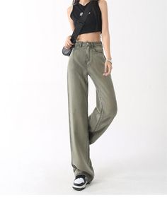 Available In Olive And Rust. Mom Jean Comfort Stretch 5 Pockets 28" Inseam 11 1/2" High Rise 99% Cotton. 1% Spandex Imported Green Stretch Wide Leg Jeans, Green Full Length Jeans For Summer, Green Jeans For Spring, Fitted Green Wide-leg Jeans, Green Mid-rise Non-stretch Jeans, Green Stretch High Rise Jeans, Green Stretch High-rise Jeans, Green Stretch Mid-rise Jeans, Green Fall Jeans