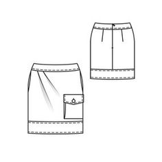 Burda Skirt Pattern Style Sewing Patterns, Sewing Patterns Dresses, Clothes To Sew, Garment Sewing, Pattern Skirt, Decorative Stitching