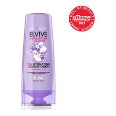 Inspired by Skincare, Elvive Hyaluron + Plump regimen for dry hair, locks in moisture for up to 72H, achieving shinier, bouncier, free-flowing hair L'Oreal Paris Elvive Hyaluron Plump Hydrating Conditioner, for Dry Hair, 12.6 fl oz; 72H Moisture Hyaluron Plump Hydrating Conditioner instantly detangles, moisturizes, and replumps dry hair for up to 72 hours without weigh down, when used with system for bouncy, shiny, free-flowing hair Inspired by Skincare - Expert formulated Hyaluronic Care Comple Conditioner For Dry Hair, Hair Inspired, Skincare Serum, Flowing Hair, Hair Locks, Personal Care Products, Moisturizing Shampoo, Skin Care Serum, Fresh Fragrances