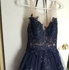 Lace Navy Dress Nicole Bakti, Navy Dress, High Low Dress, High & Low, Limited Time, Lace Dress, Color Blue, Blue Color, Womens Dresses